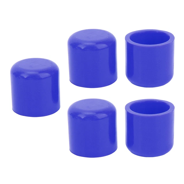(Bleu)Bouchon 'obturation En Silicone 5pcs Bouchon De Tuyau 'aspiration