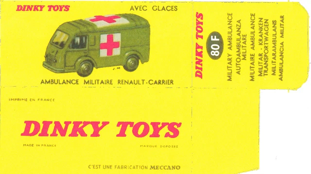 DINKY TOYS - Réf 80F - Renault Carrier Ambulance militaire