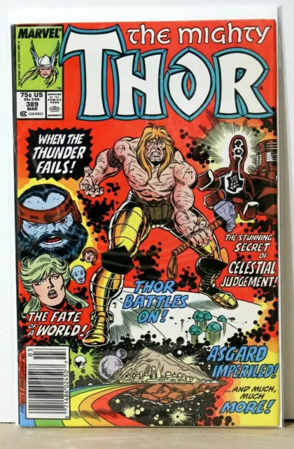 Marvel Comics The Mighty Thor Vol 1 #389 VF/NM 1988 1st Print BAGGED N BOARDED!