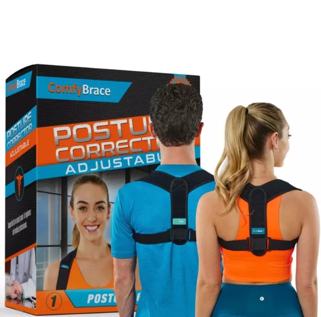 Comfybrace Posture Corrector-Back Brace for Men and Women- Fully Adjustable Stra