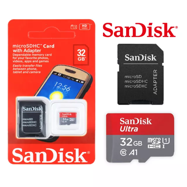 SanDisk Ultra 32GB Micro SD Card SDHC Class 10 GPS Phone Tablet Camera Memory