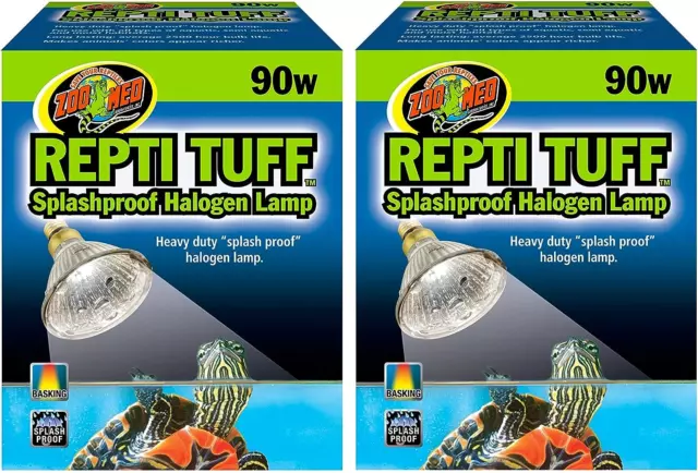 (2 Pack) Repti Tuff Halogen Lamp 90W