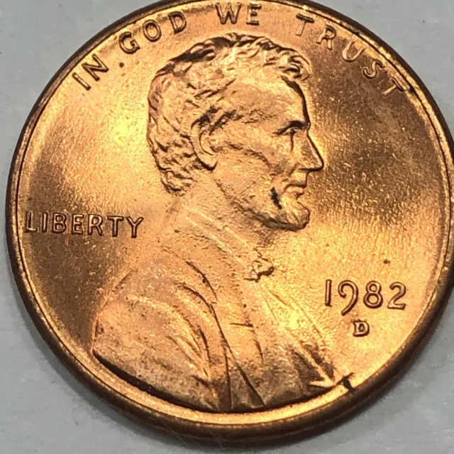 1982 D - Lincoln Memorial Cent - Small Date Zinc