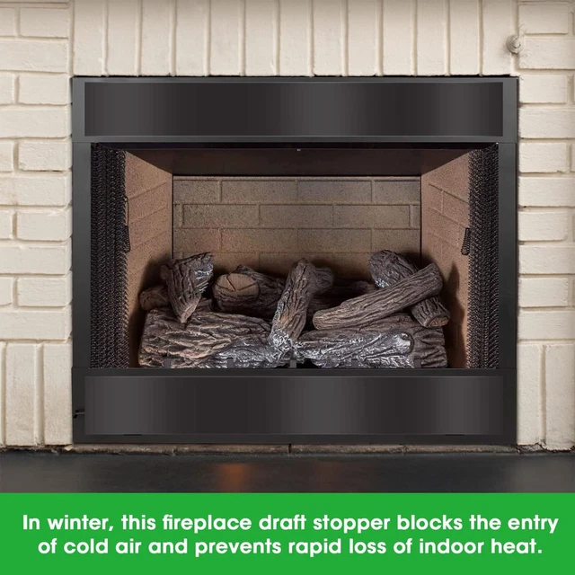 2 UD. Chimenea magnética tope de tracción, juego de cubierta de chimenea magnética negro Ne