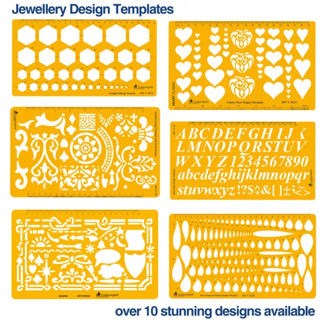 Cooksongold Jewellery Design Stencil Drawing Engineering Design Templates