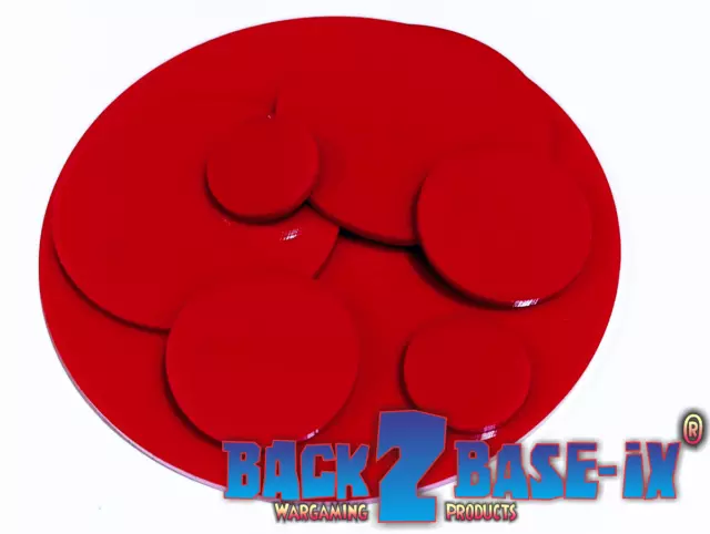 Acrylic Perspex Disk Circle Red 3mm Thick 20mm to 100mm Diameter