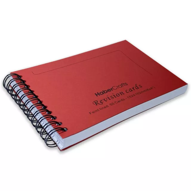 Flash Card Book Revision Cards Notebook Ruled Note Book Spiral Bound (1 Pad)