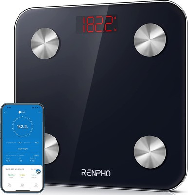 con app Fitday con Bluetooth per un monitoraggio quotidiano della vostra salute colore: Bianco Senya SYWB-S007 Bilancia da bagno bilancia da bagno 