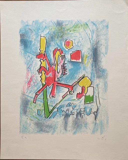 Créature surréaliste - Roberto Matta - Lithographie signée justifiée