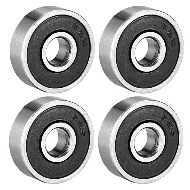 Deep Groove Ball Bearing 626-2RS Double Sealed 6 x 19 x 6mm Carbon Steel 4Pcs