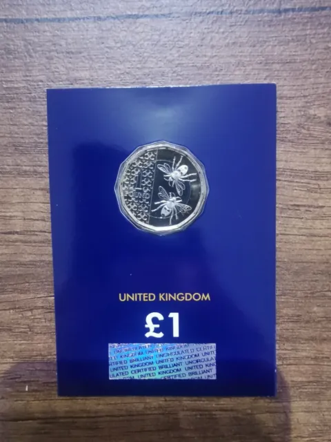 2023 £1 One Pound Coin Bees Brilliant Uncirculated Ready To Post.