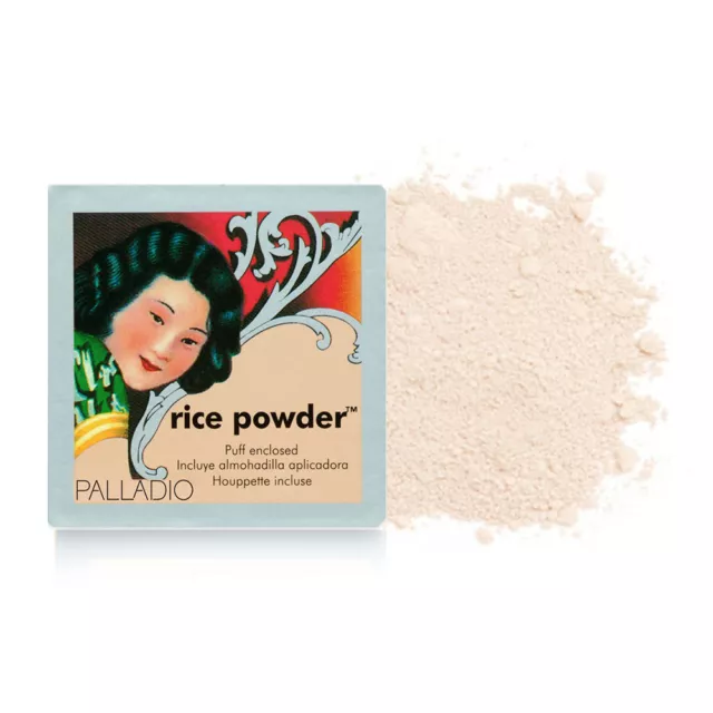 Palladio Rice Powder with Puff 17g Translucent RPO2