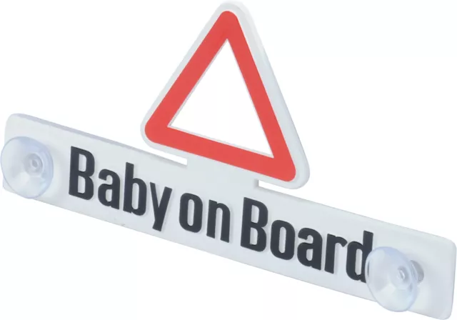 RICHTER Schild BABY ON BOARD Hinweisschild mit Saugnapf HR-IMOTION 12410001