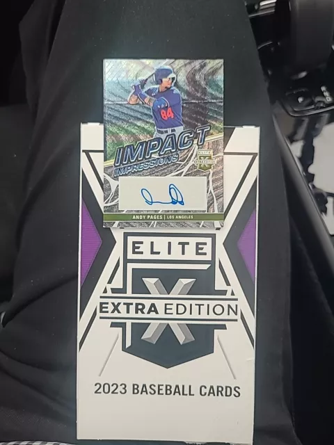 Andy PAGES  2023 # D TO 10 Panini Elite Extra Edition Auto Impact Impressions