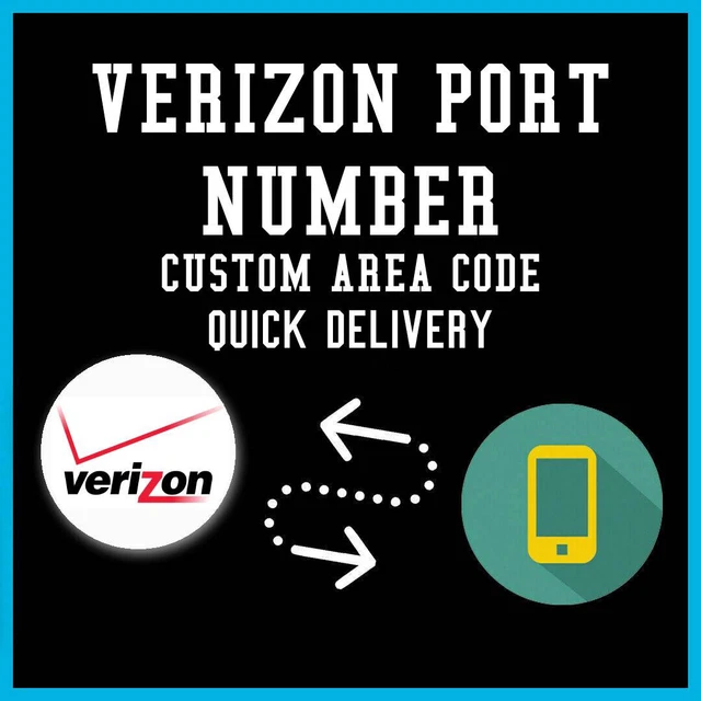 VERIZON WIRELESS PORT Numbers YOU PICK ANY AREA CODE 5 MINUTE