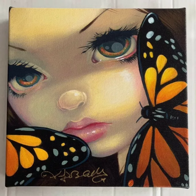 Jasmine Becket-Griffith Faces of Faery 119 Monarch Butterflies Canvas Print