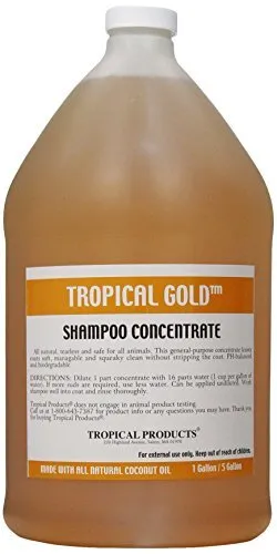 Tropical Gold Dog and Cat Shampoo 1-Gallon