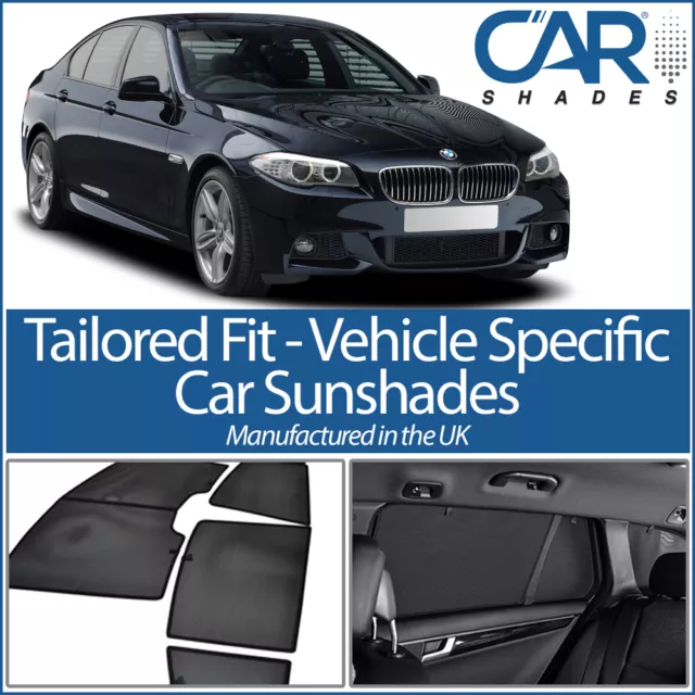 BMW 5 Series 4dr 2010-16 UV CAR SHADE WINDOW SUN BLINDS PRIVACY GLASS TINT BLACK