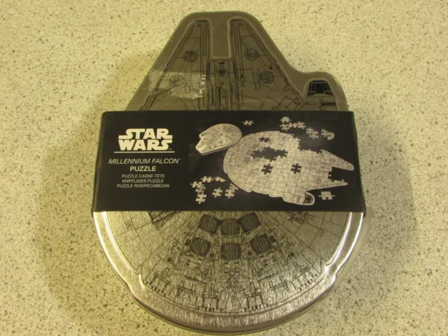 NEW & Sealed STAR WARS 201pc Jigsaw Puzzle "MILLENIUM FALCON" Metal Tin