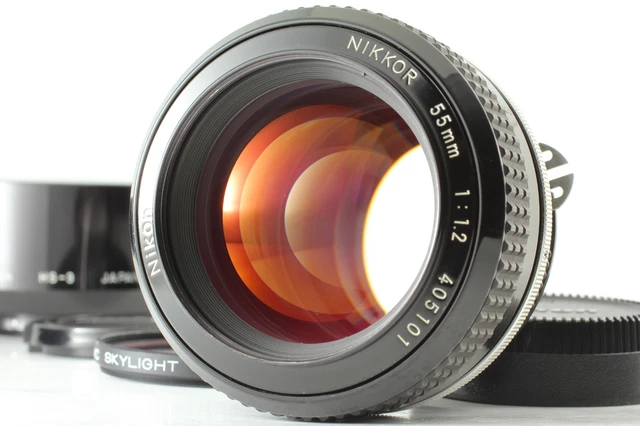 [Near MINT w/ Hood] Nikon Nikkor AI 55mm f1.2 MF Converted Prime Lens from Japan