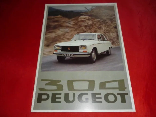 Peugeot 304 sedan GL S break SL brochure brochure brochure leaflet from 1976