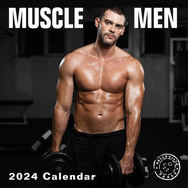 BRIGHT DAY CALENDARS, Muscle Men 2024 Wall Calendar 15.47 PicClick