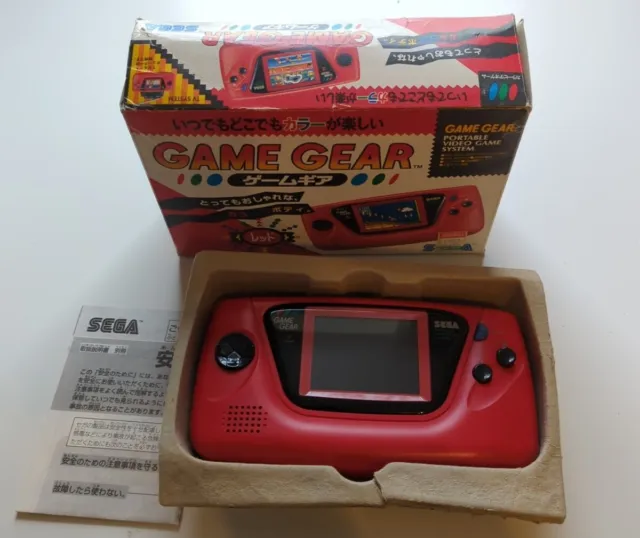 Boxed Original Sega Game Gear Console Red Boxed.
