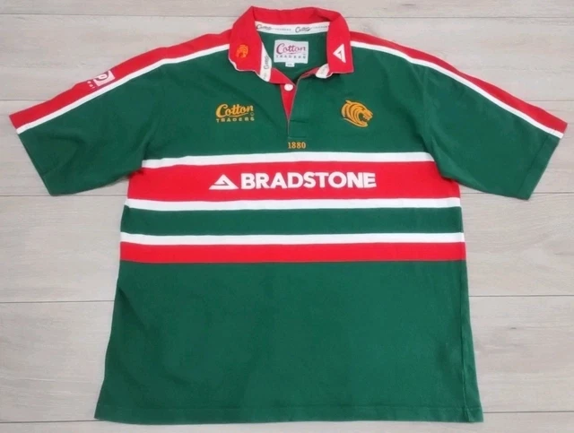 Maillot De Rugby Leicester Tigers 2003/2004 - Coton, Taille M, Manches Longues (Occasion)