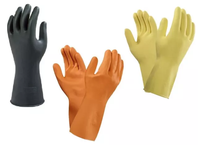 Marigold Ansell Thick Havy Duty Latex Rubber Gloves Bathroom Kitchen Outdoors