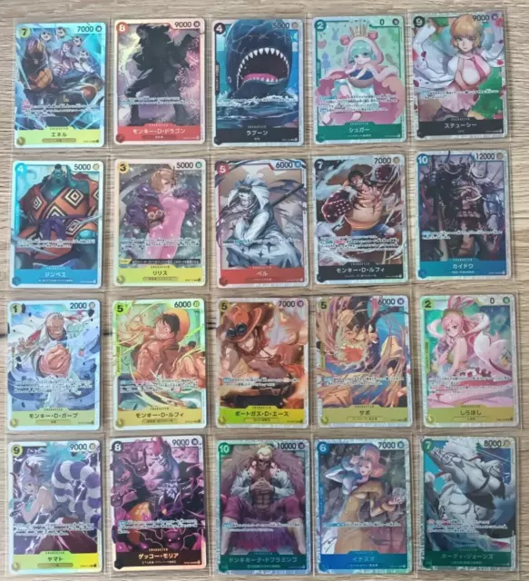 One Piece Card Game - Lot SR - 20 Super Rare - JAP - NM