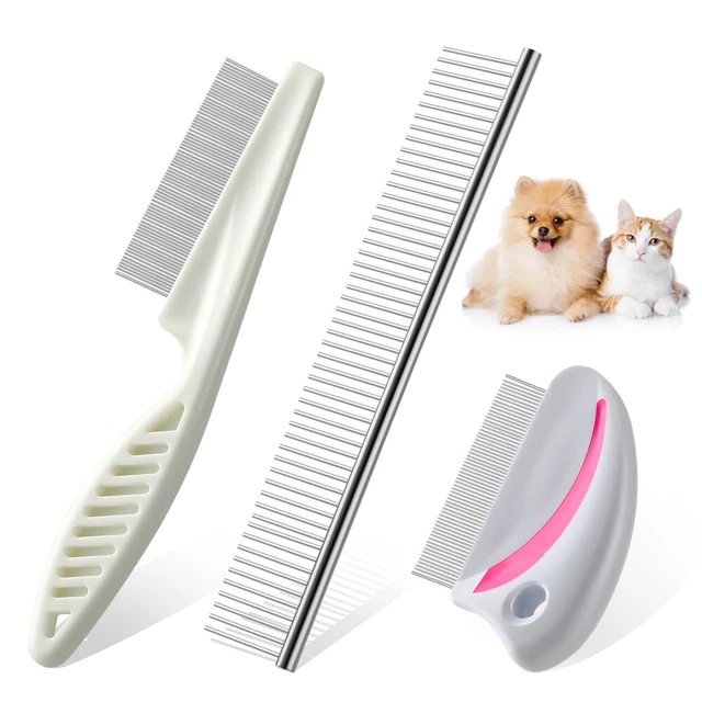 3pcs Professional Metal Comb For Pets Dog Comb Pet Comb
