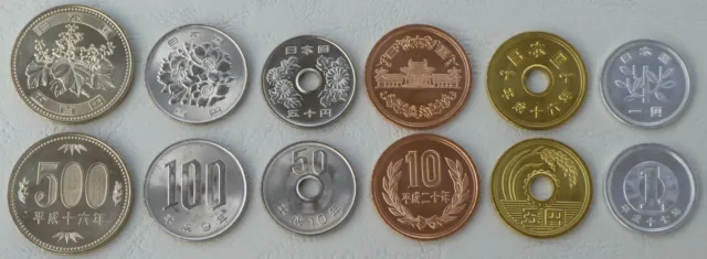 Japan KMS Kursmünzensatz 1997-2008 unz.