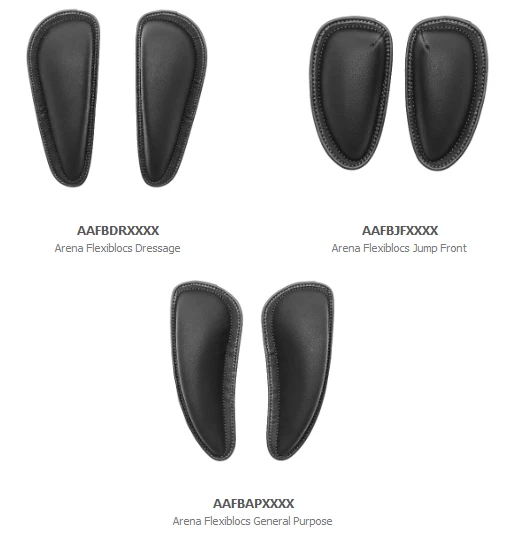 ARENA BY BATES Saddles Flexiblocks Supportive Knee Blocks GP/Jump ...