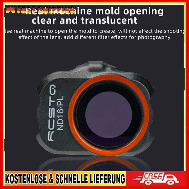 Filtro Lentes para DJI Mavic Mini 1 2 SE ND16-PL Drone Reemplazar Vidrio Óptico