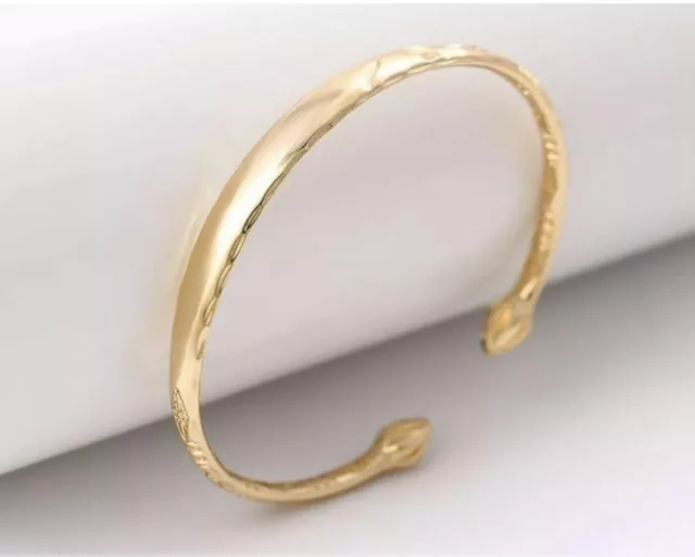 18k 18Ct Gold Filled ,Girl, Boy, Baby, Toddler, Child Bangle Bracelet Ref:-14