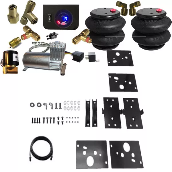 Air Leveling Tow Kit 2500 RAM 2014-2022 No Drill with Digital Gauge