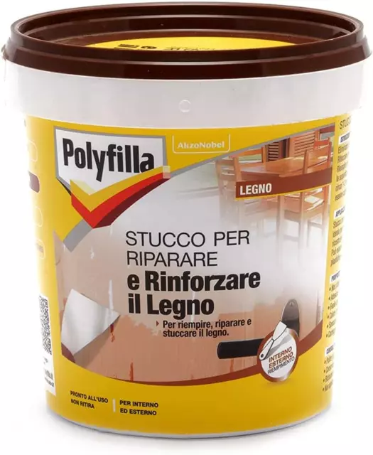 STUCCO per LEGNO, Ripara E Rinforza Il Legno, Riempitivo per Interno Ed Esterno,