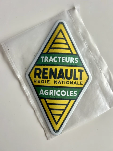 File:Yellow Renault régie nationale, Enamel advert sign at the den hartog ford m