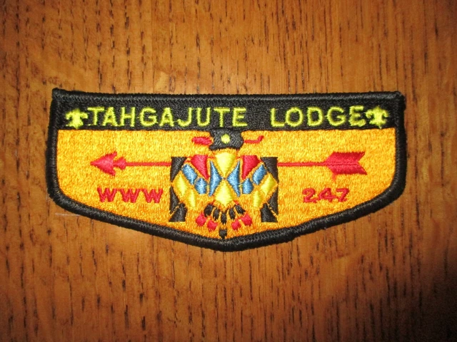 Boy Scout OA Tahgajute Lodge 247 S3a Flap Cayuga County Council, NY