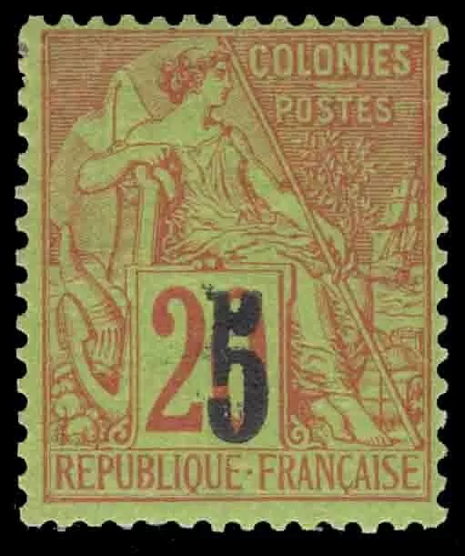 Momen: French Colonies Senegal Sc #4 1887 Mint Og H Signed Guy Lot #66001