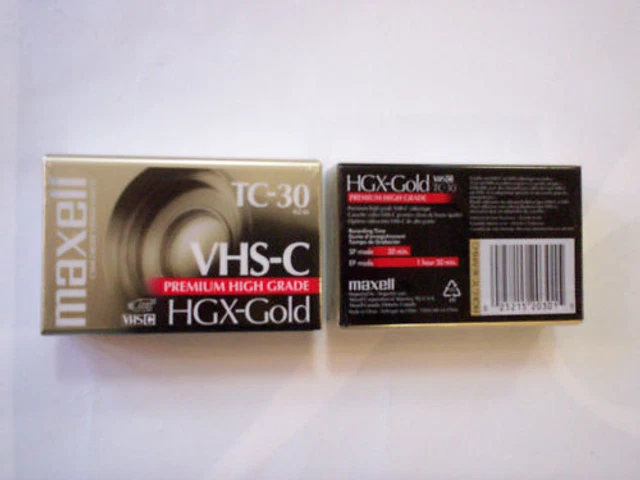 Cassettes camescope VHS - c Video EC 30 lot neuf de 2