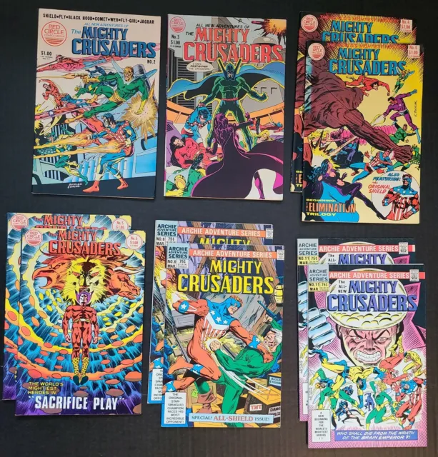 All New Adventures of the Mighty Crusaders (Red Circle/Archie), 1983-85, mixed