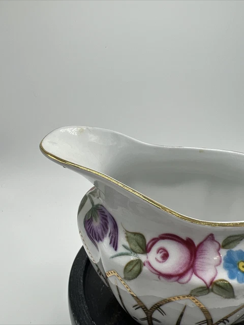 Antique Royal Danube Floral Creamer Beautiful Multicolored Great Condition