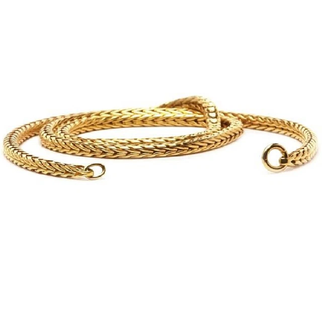 Trollbeads Original Foxtail 23242 Necklace Gold 16.5 (15.5 actual) inch :0