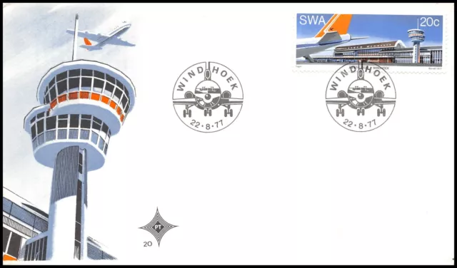 SWA / Namibia Mi.Nr. 435 FDC Flughafen / Airport