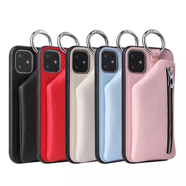PU Leather Strap Cord Coin Purse | Phone Cases | Crossbody Neck Lanyard Wallet