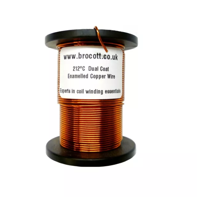 30AWG ENAMELLED COPPER WINDING WIRE, MAGNET WIRE, COIL WIRE - 250 Gram Spool