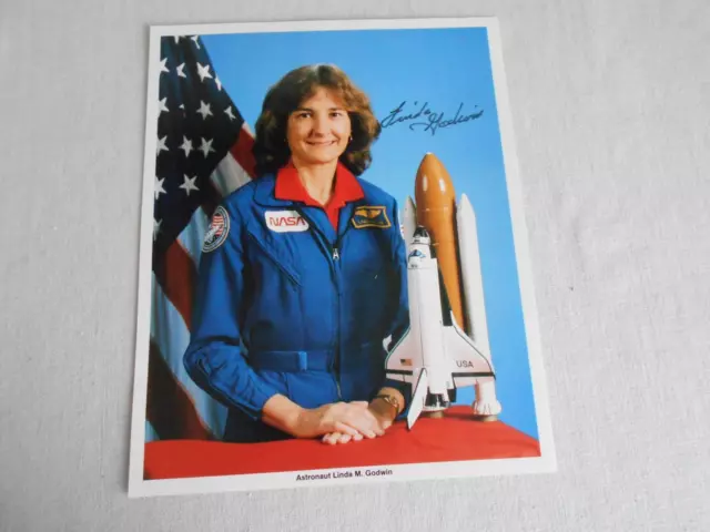 Shuttle NASA Litho original signiert Linda Godwin Space