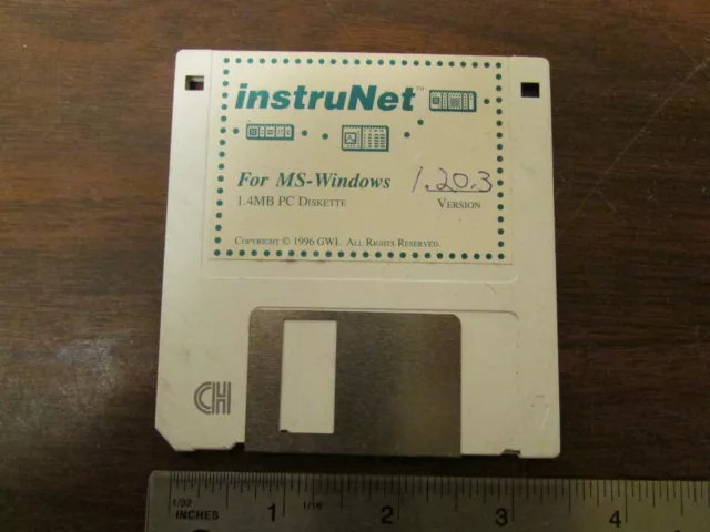 Instrunet Per Ms _ Windows Versione 1.20.3 1996 Elettronico Strumentazione