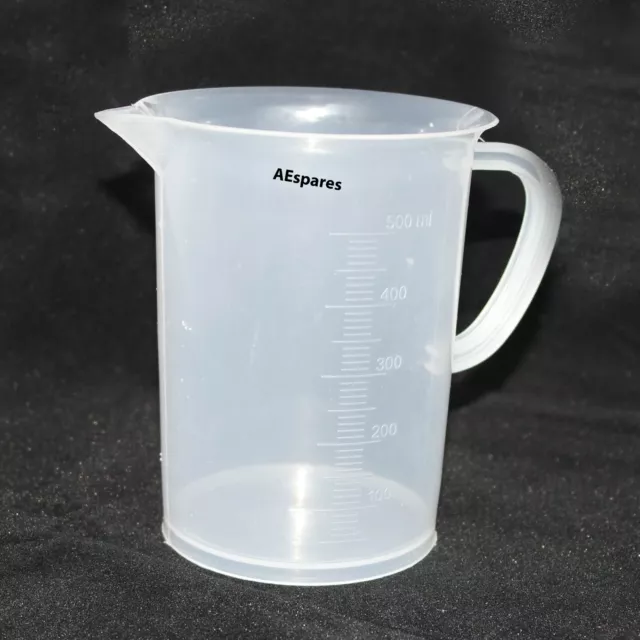New 500ml Clear Plastic Cup Liquid Pitcher Measuring Cup With Handle